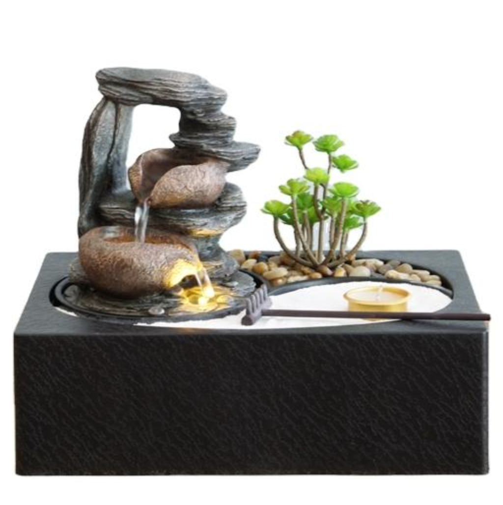 Feng Shui Water Fountain with LED Light