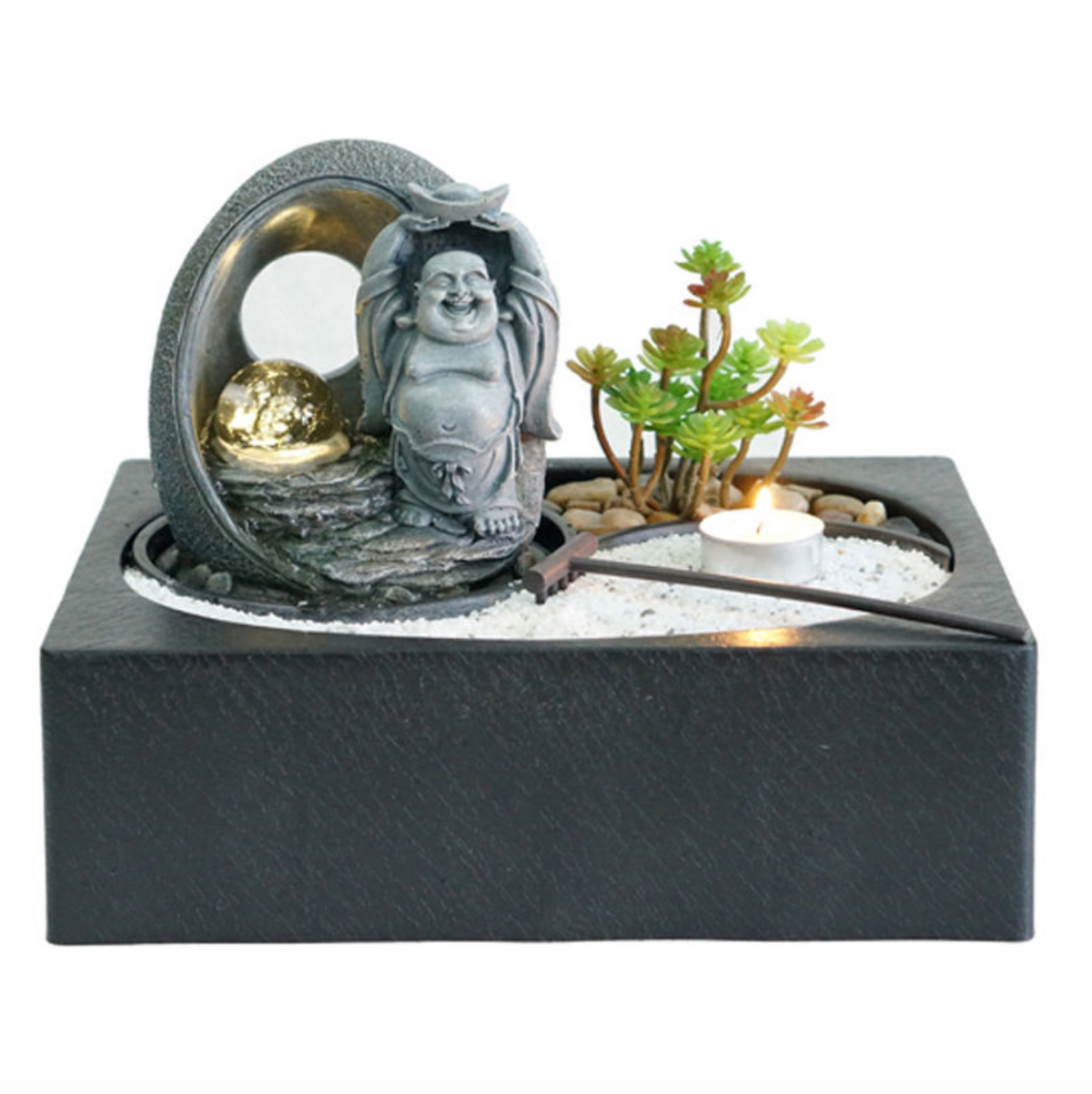 Feng Shui Water Fountain with LED Light