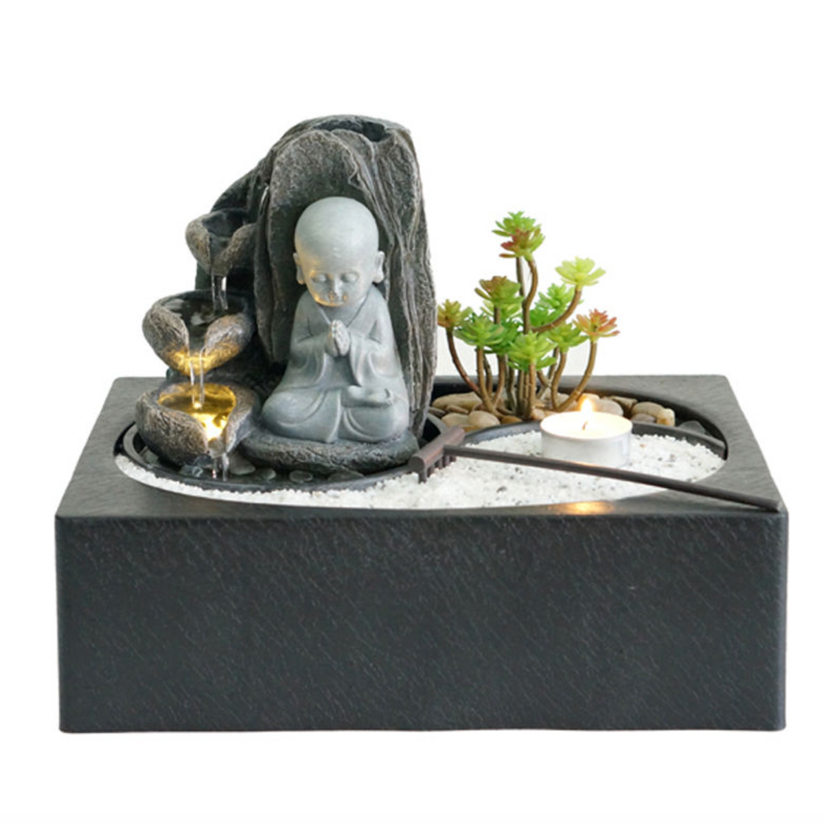 Feng Shui Water Fountain with LED Light
