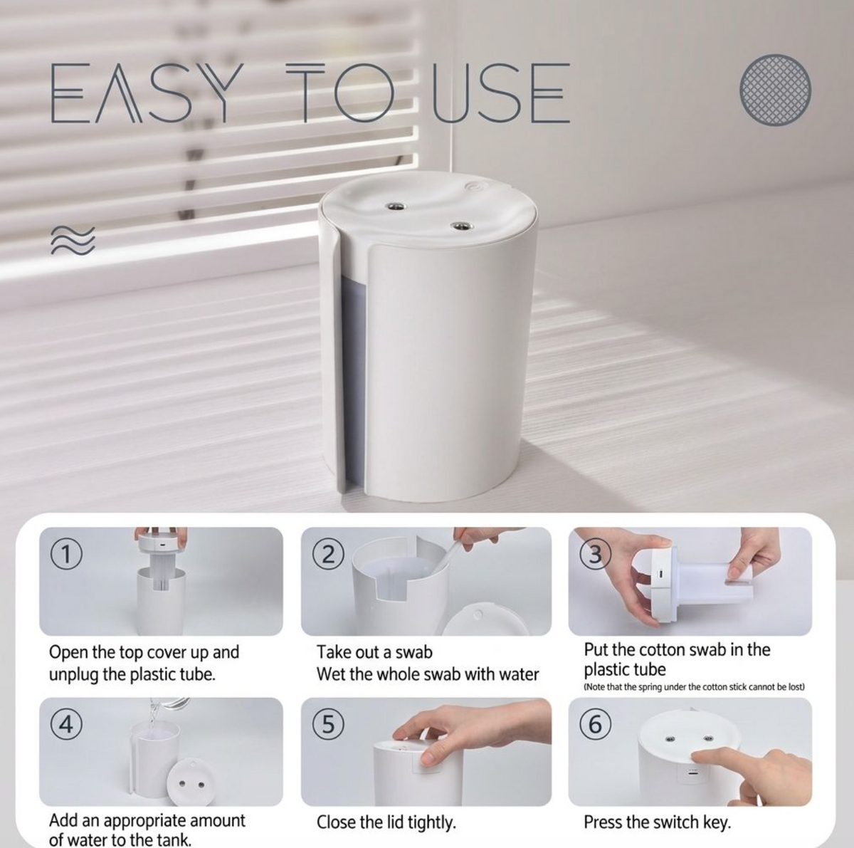 Portable USB Ultrasonic LED Humidifier